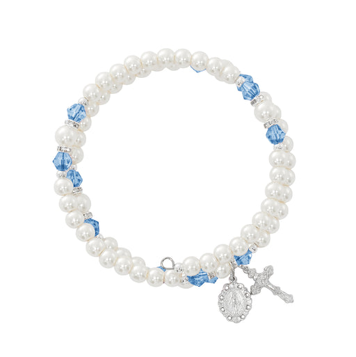 BR7ZR December Zircon Crystal and Pearl Beads, Boxed - McVan