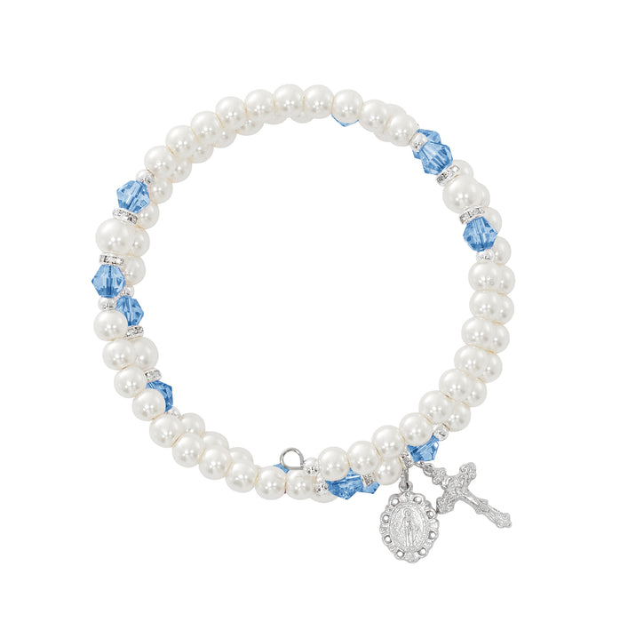 BR7ZR December Zircon Crystal and Pearl Beads, Boxed - McVan