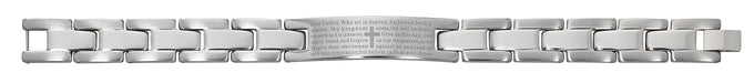BR888 Men's Stainless Steel Our Father Bracelet, Boxed - McVan