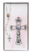 BS36 Crib Cross and Pink Rosary Set Boxed - McVan
