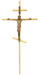 C510-M29G 10 in Brass Greek Crucifix Boxed - McVan