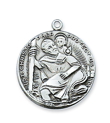 D356 Pewter Christopher Medal boxed - McVan