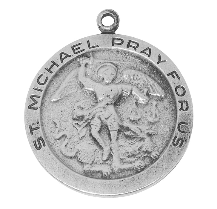 D420MK Pewter St. Michael Pendant - McVan