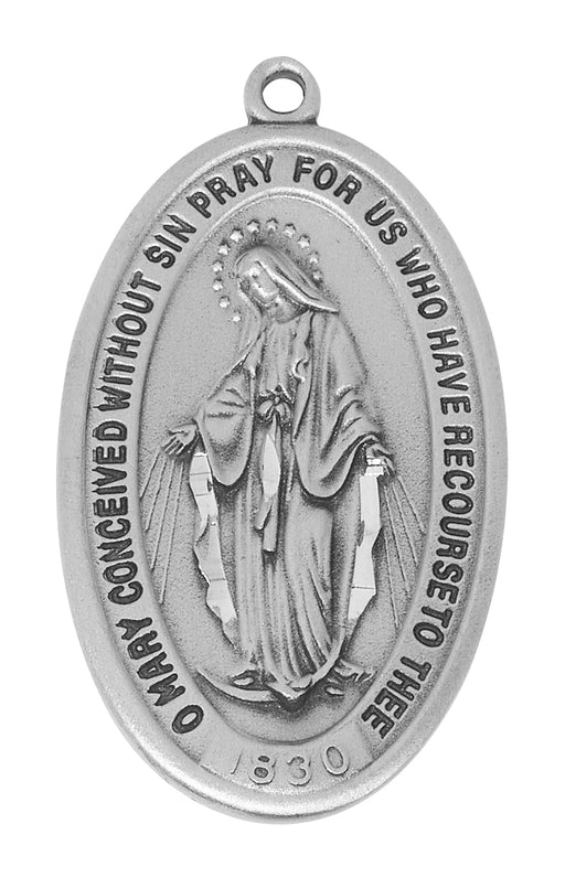D816 PewterLady of Grace Miraculous Boxed - McVan