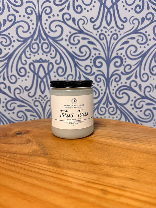 Totus Tuus candle