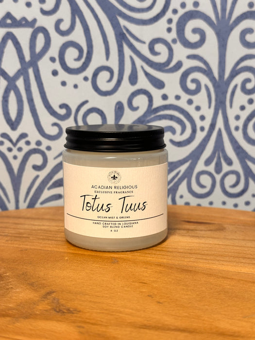 Totus Tuus candle
