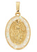 H104 18K Gold over Copper Genuine Mother of Pearl Miraculous on 18"  chain boxed - McVan