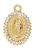 H109 18K Gold over Copper Our Lady of Guadalupe on 18"  chain boxed - McVan