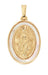 H110 18K Gold over Copper Genuine Mother of Pearl Miraculous on 18"  chain boxed - McVan