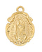 H1821GU Gold-tone plated Pewter Guadalupe Pendant - McVan