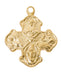 H28 Gold-tone plated Pewter 4-way Pendant - McVan