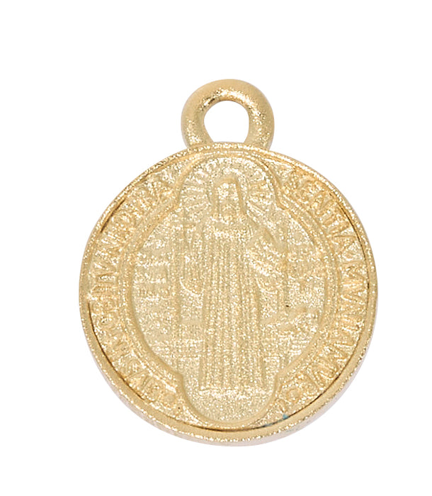 H434 Gold over Pewter St. Benedict medal - McVan