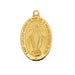 H461MI Gold-tone plated Pewter Miraculous Pendant - McVan