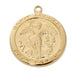 H515MK Gold-tone plated Pewter St. Michael Pendant - McVan