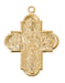 H566 Gold-tone plated Pewter 4way Pendant Boxed - McVan