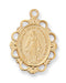 H572 Gold-tone plated Pewter Miraculous Pendant - McVan