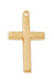 H7001 Gold-tone plated Pewter Cross Pendant - McVan