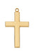 H7024 Gold-tone plated Pewter Cross Pendant - McVan