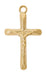 H8013 Gold-tone plated Pewter Crucifix Pendant - McVan