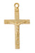 H8015 Gold-tone plated Pewter Crucifix Pendant - McVan