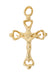 H8017 Gold-tone plated Pewter Crucifix Pendant - McVan