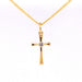 H9208 Gold over Pewter Cross Boxed - McVan