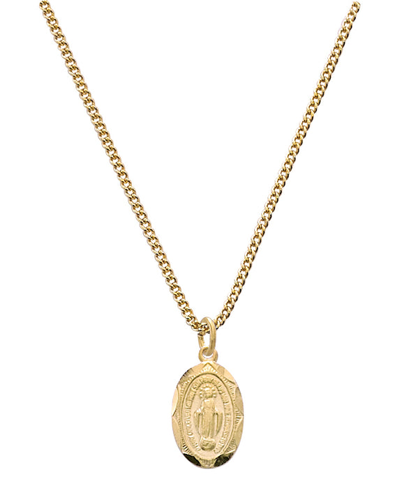 J1203MIBB Gold on Sterling Miraculous Baby Pendant Boxed - McVan