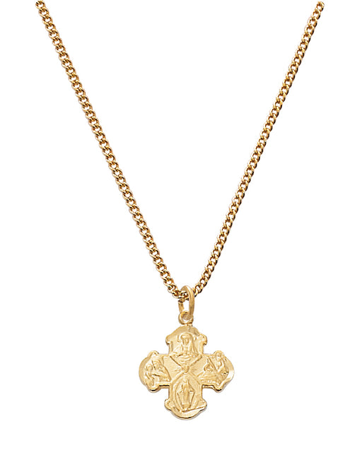 J28B Gold on Sterling 4way Baby Pendant Boxed - McVan