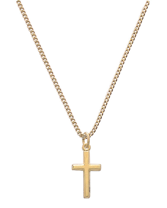 J6099B Gold on Sterling Baby Cross Boxed - McVan