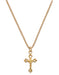J8017B Gold on Sterling Crucifix Baby Chain and Boxed - McVan