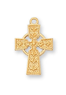 J8023B Gold on Sterling Celtic Baby Chain and Boxed - McVan