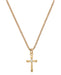 J9247BT Gold over Sterling Silver Cross 13" CH Deluxe Boxed - McVan