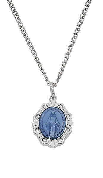 L595BB Sterling Blue Miraculous Baby Pendant Boxed - McVan