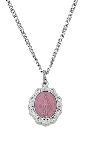 L595PB Sterling Pink Miraculous Baby Pendant Boxed - McVan