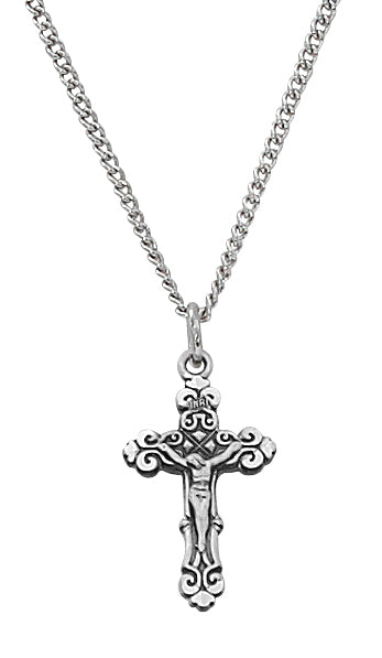 L9103B Sterling Crucifix on Baby Chain and Box - McVan