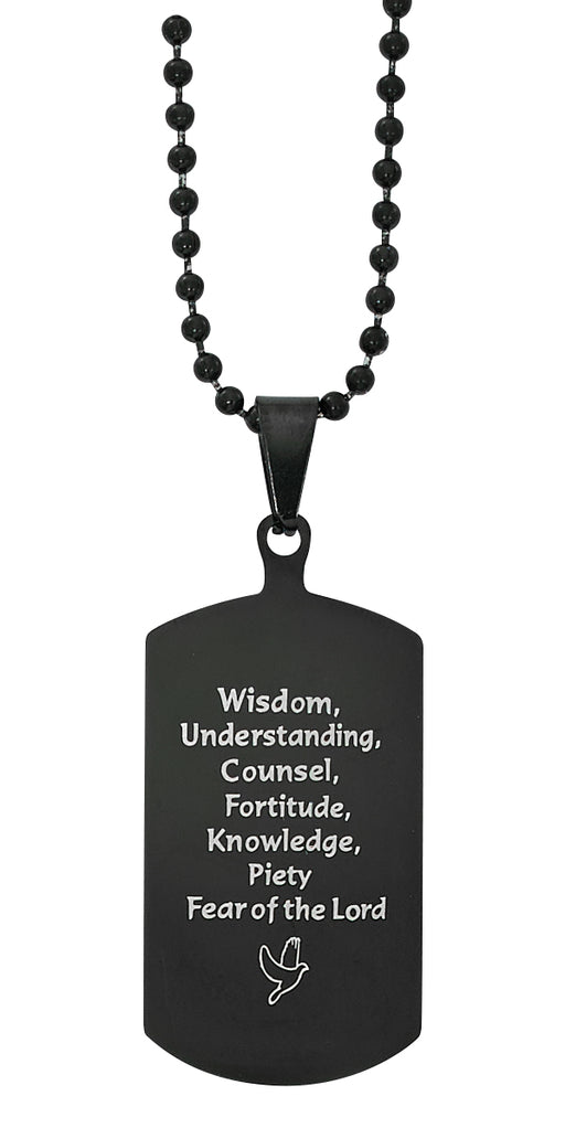 NK201C Black Stainless Steel Seven Gifts pendant - McVan