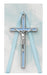 PW21 3.75 IN. BLUE CRIB CRUCIFIX WITH BLUE RIBBON, CARDED - McVan