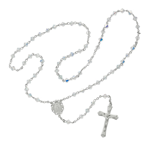 R01DF Crystal Swarovski Bead Rosary Boxed - McVan