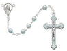 R022R blue baby rosary boxed - McVan