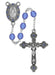 R123DF BLUE ROSARY DELUXE BOXED - McVan