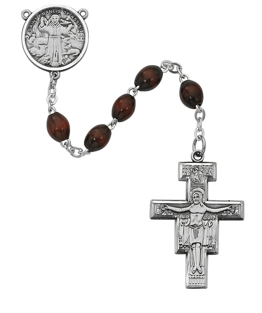 R169LF San Damiano Rosary Boxed - McVan