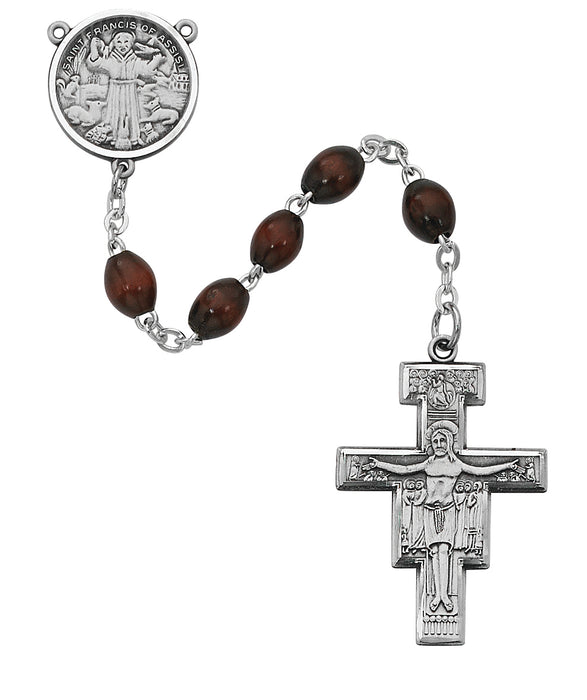 R169LF San Damiano Rosary Boxed - McVan