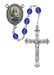 R187DF Blue St Cecelia Rosary Boxed - McVan