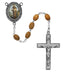 R195DF Olive Wood St Francis Rosary Boxed - McVan