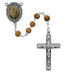 R199DF Olive Wood St Joseph Rosary Boxed - McVan
