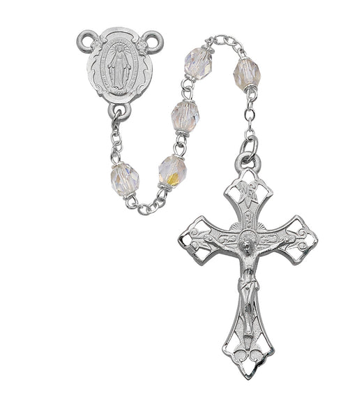 R271RF Aurora Glass Rosary Boxed - McVan