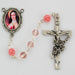 R497DF Pink Glass Therese Rosary Boxed - McVan