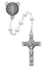 R505DF Pearl like  Glass St Benedict Rosary Boxed - McVan