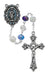 R507SF Blue Multi Crystal Rosary Boxed - McVan