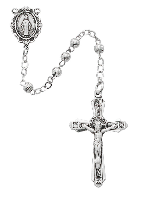 R547LF All Sterling Rosary Boxed - McVan